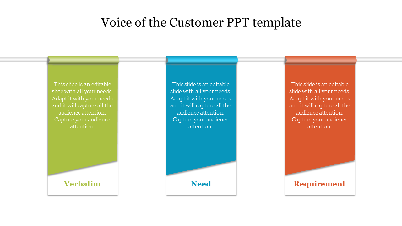 Voice of the Customer PPT template
